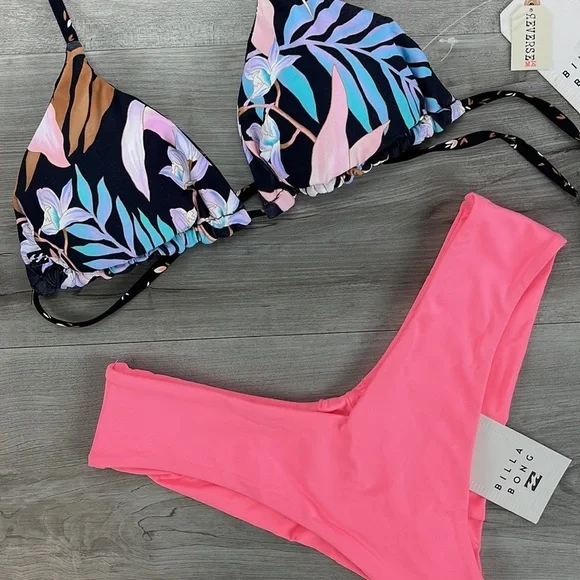 ☀️BILLABONG☀️ TROPIC MOON TRI FIJI BIKINI SET - Picture 9 of 15